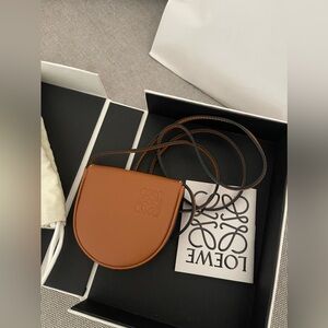 genuine Loewe small mini heel pouch in softcalfskin purse women